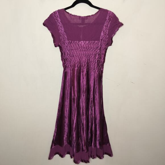 Dressbarn Collection Crinkle Dress Whimsy Gothic Romance Fairy - Picture 9 of 11